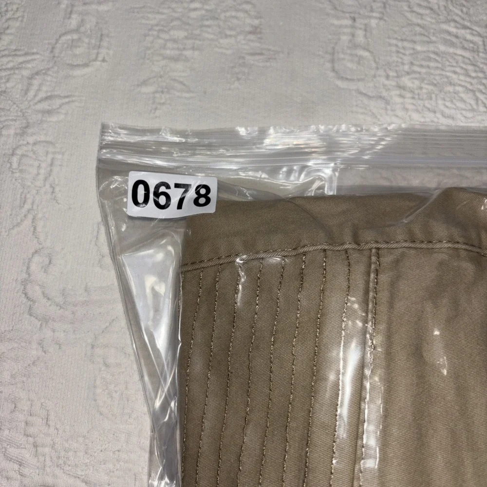 RING OF FIRE Jogger Pants Mens Large Tan Moto Cargo Zipper Pockets